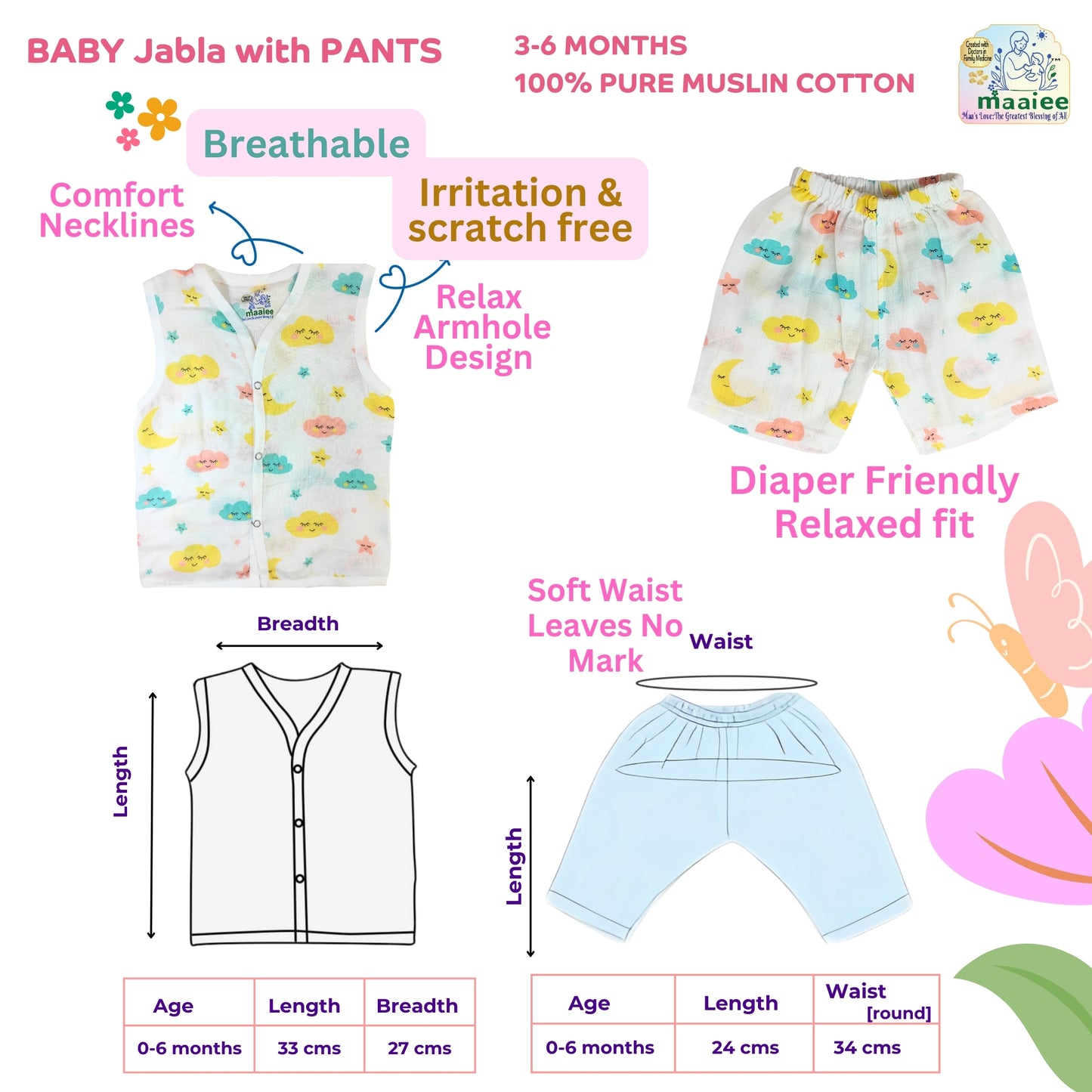 Muslin Cotton Baby Co-ords
