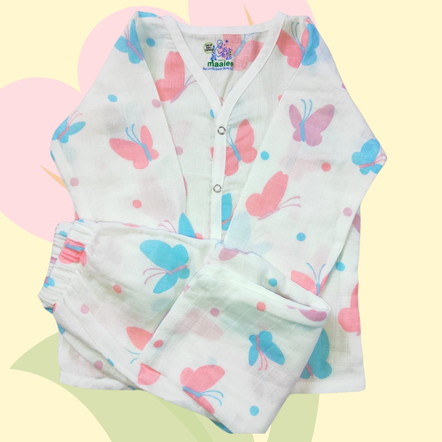 Muslin Cotton Baby Night Suit