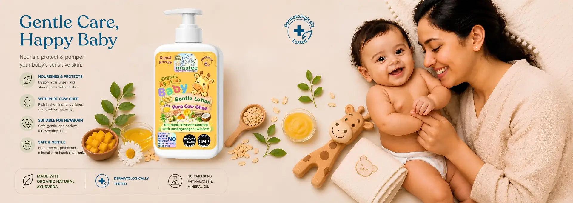 10 Best Organic Baby Lotions in India (2026): Cow Ghee, Natural & Gentle — Honest Parent Guide