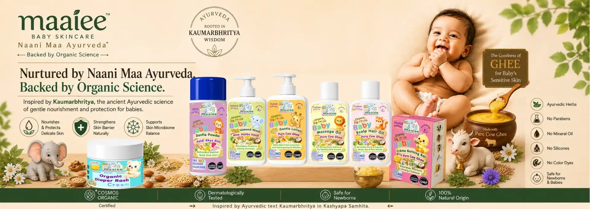 Complete Newborn Skincare Routine with Organic Ayurvedic Baby Care Essentials