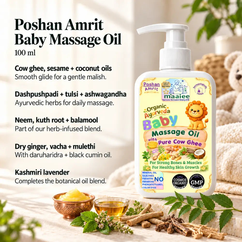 Vatsalya Sitaara Premium Baby Hospital Bag for Delivery | Ayurvedic Cow Ghee Newborn Skincare & 25 Muslin Pieces