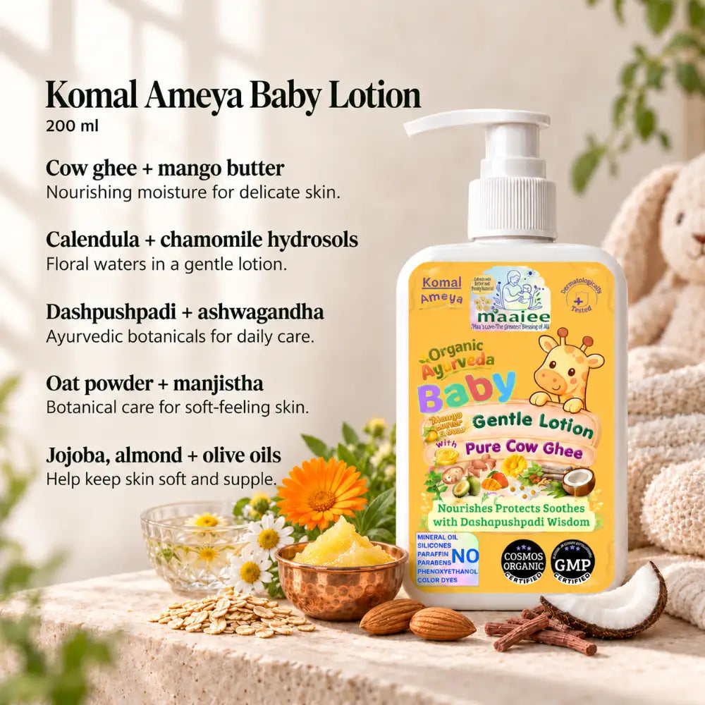 Vatsalya Sitaara Premium Baby Hospital Bag for Delivery | Ayurvedic Cow Ghee Newborn Skincare & 25 Muslin Pieces