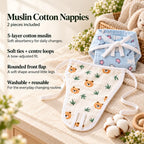 Vatsalya Sitaara Premium Baby Hospital Bag for Delivery | Ayurvedic Cow Ghee Newborn Skincare & 25 Muslin Pieces
