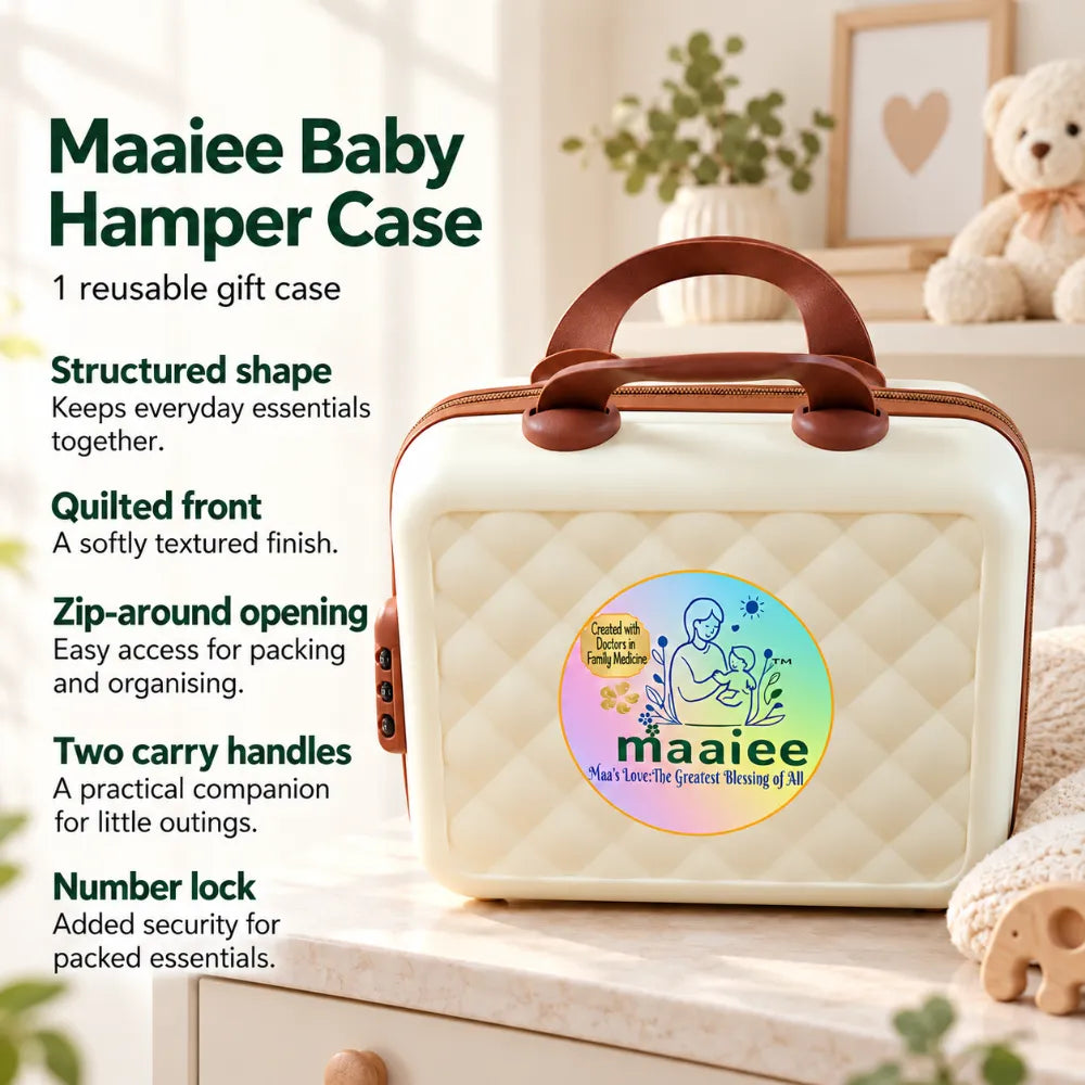 Vatsalya Sitaara Premium Baby Hospital Bag for Delivery | Ayurvedic Cow Ghee Newborn Skincare & 25 Muslin Pieces