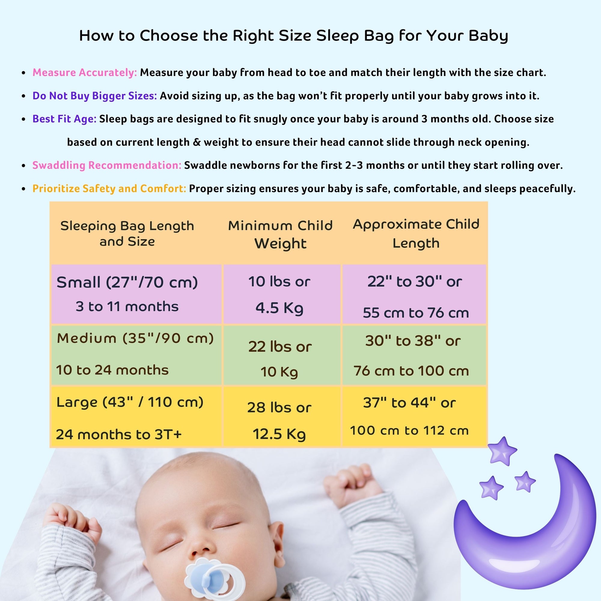 MAAIEE Organic Baby Sleep Bag | Breathable Wearable Blanket [SkyBloom]