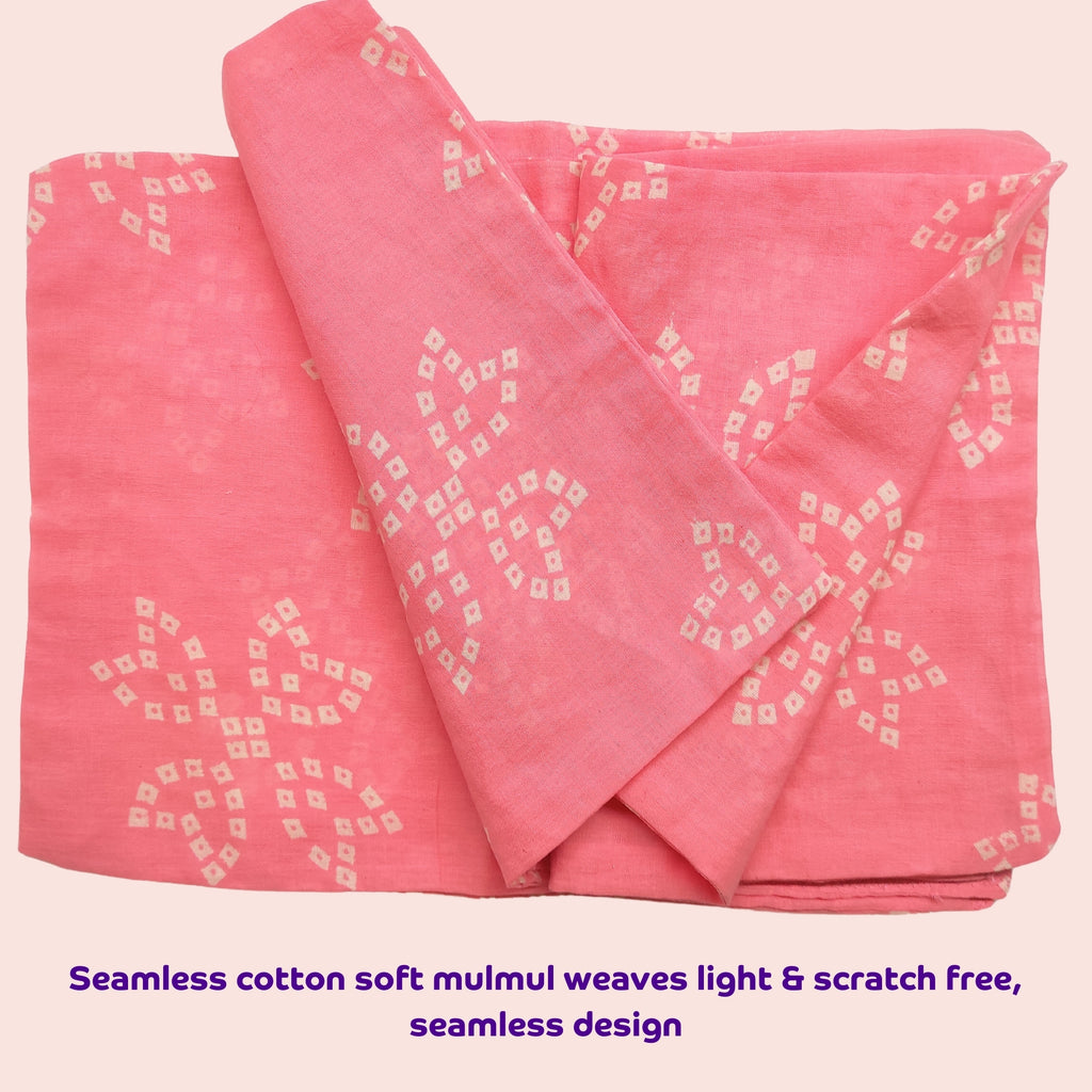 Mulmul Baby Swaddle & Wash Cloth Set [Rosebud Blossoms] | Premature Babies' Swaddle