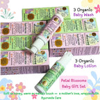 Ayur-Ghrita Organic Baby Wash & lotion SET of 6 baby essentials