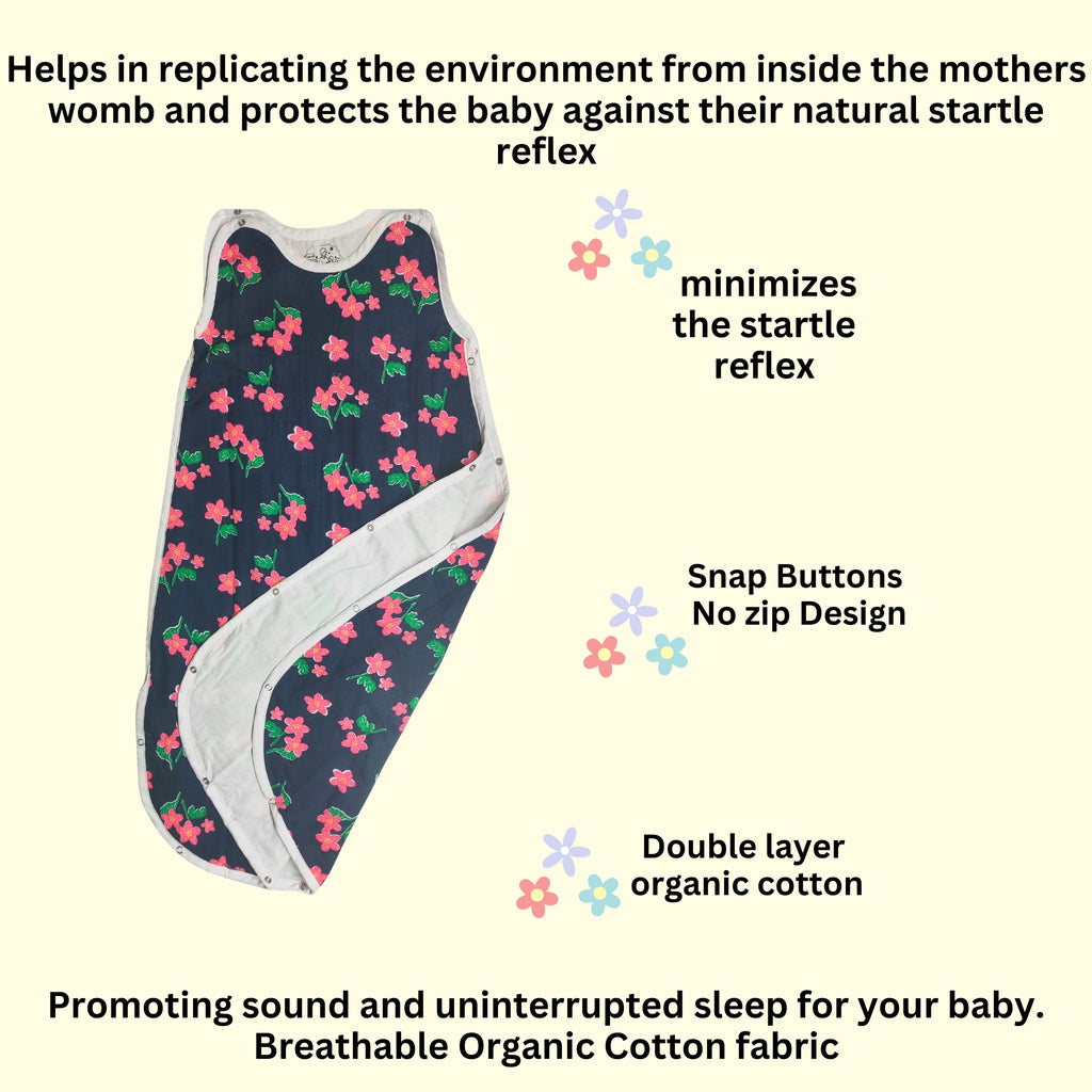 MAAIEE Organic Baby Sleep Bag | Breathable Wearable Blanket [BlossomSprout]