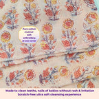 Mulmul Baby Swaddle & Wash Cloth Set [Spring Bloom] | Premature Babies' Swaddle