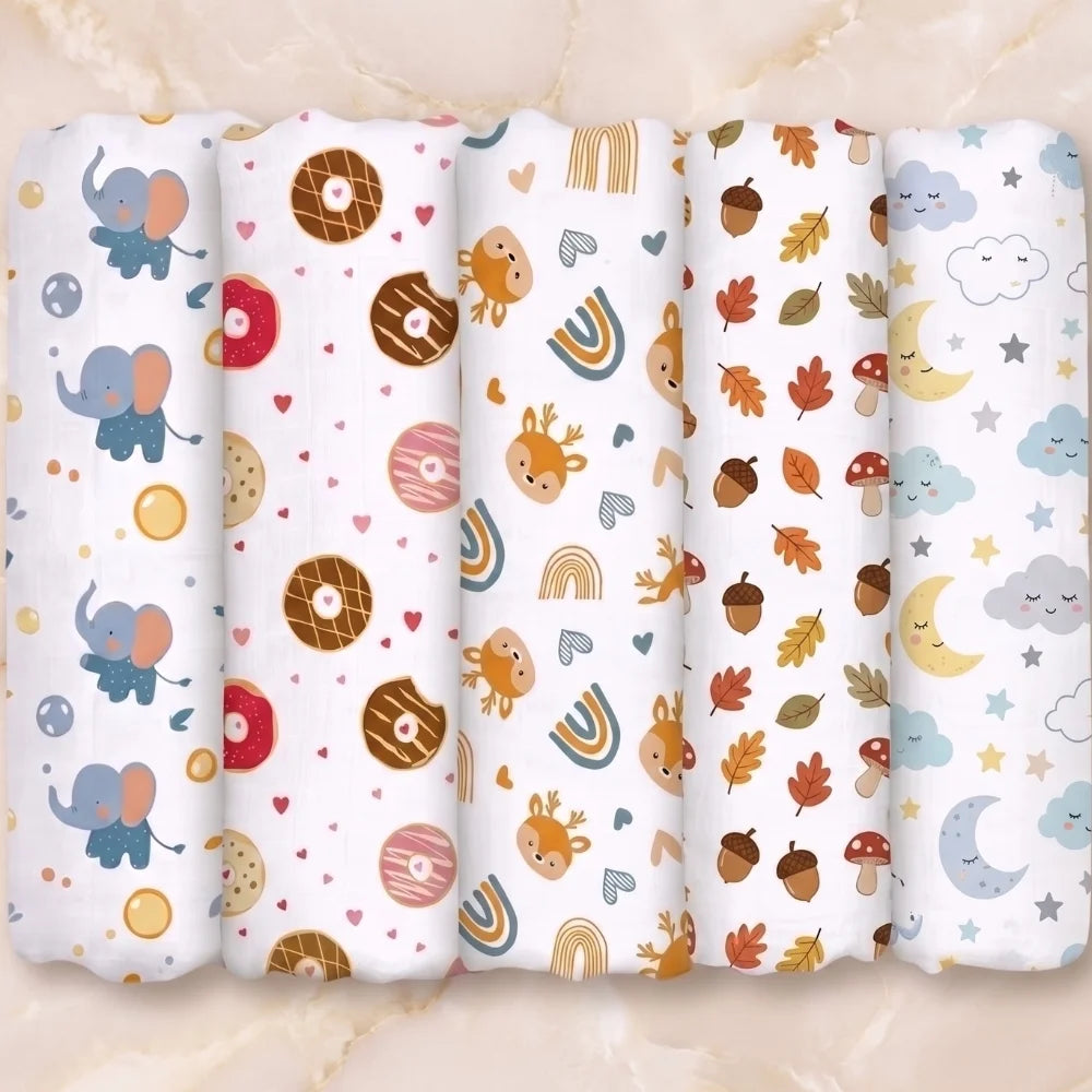 Muslin Cotton Swaddle | Pack of 5
