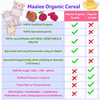 Organic Sprout Cereals [Saver Pack Of 3] – [Oats], [Ragi, Moong Dal & Beetroot], [Sathu Maavu]+ 2 Muslin Wipe + 2 Organic Bib
