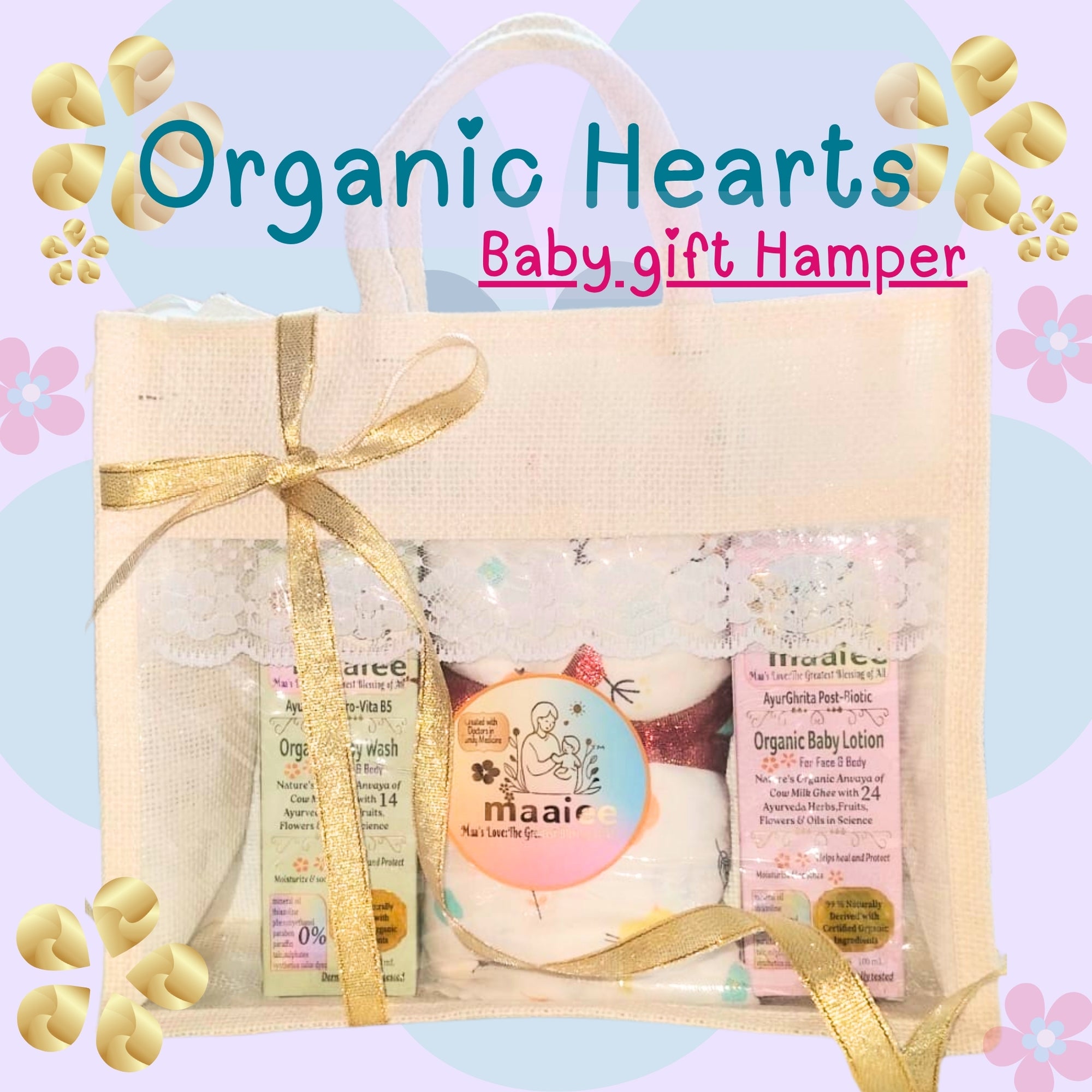 Organic Hearts Baby Gift Set