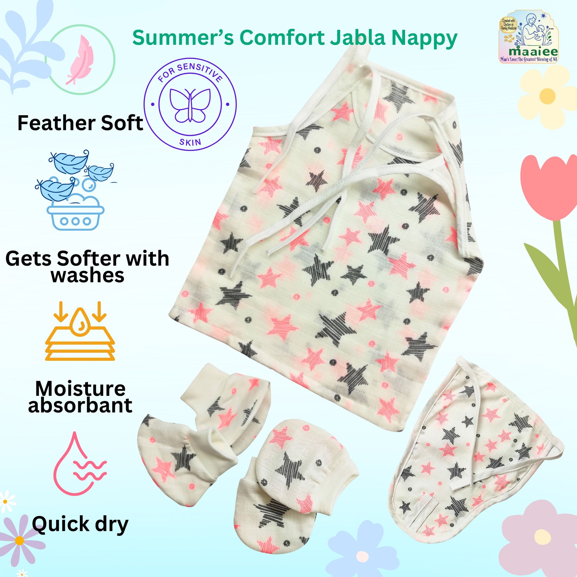 Organic Stars Baby Gift Set
