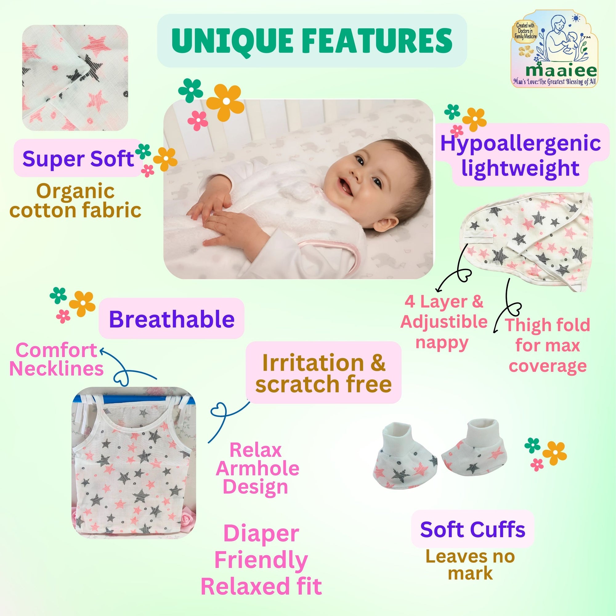 Organic Stars Baby Gift Set