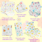 Comfort & Care 8Pcs Muslin Baby Gift Set