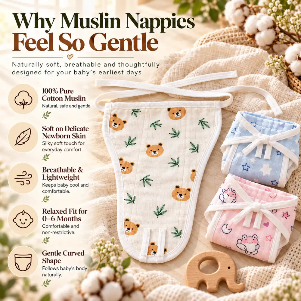 Swaagat Baby Hamper – Cow Ghee Massage Oil, Rash Cream, Hooded Towel & Nappy