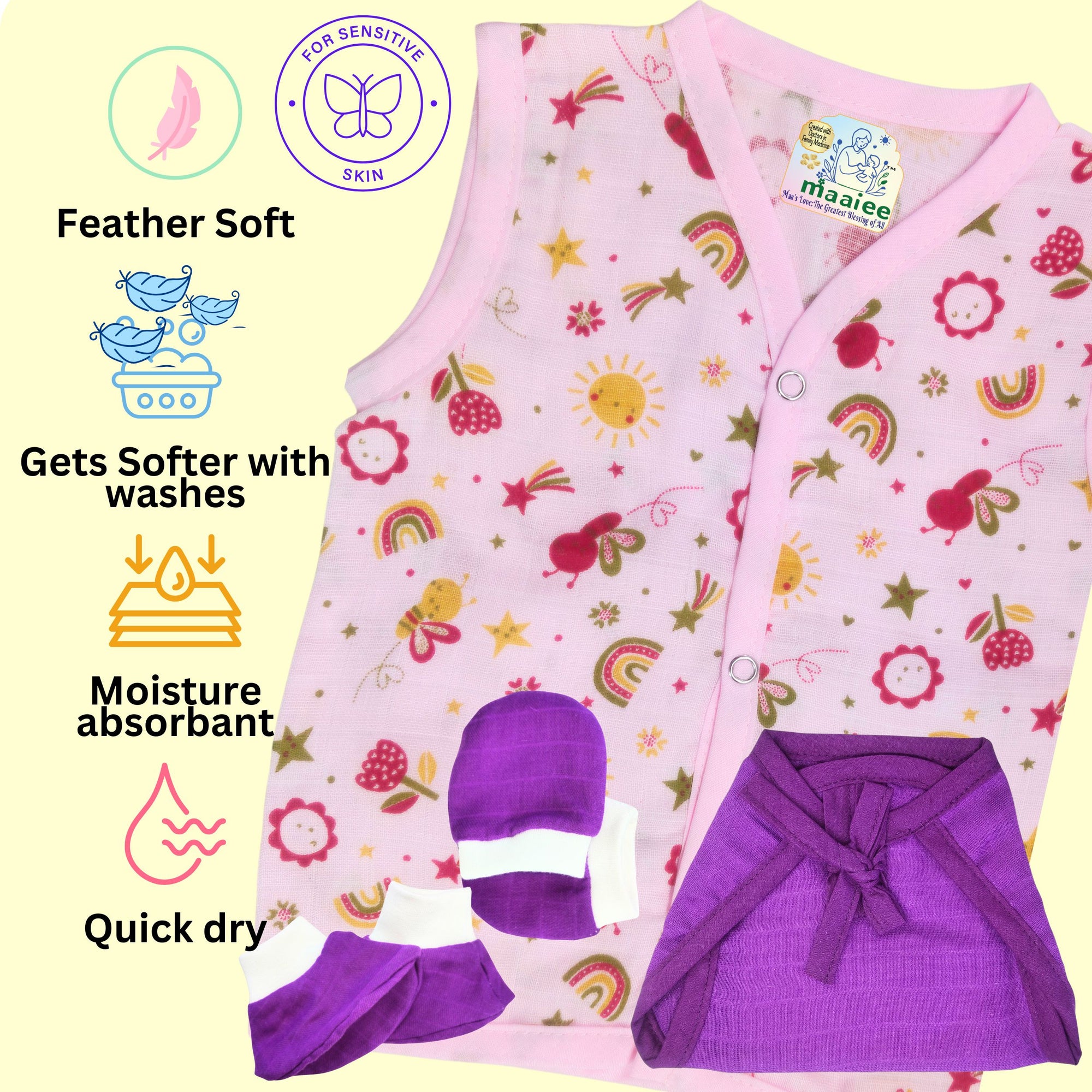 Pink Nest Baby Gift Set