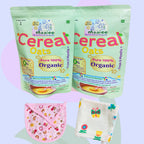 Organic Oats Cereal (Pack of 2)+ 1 Muslin Wipe+ 1 Organic Bib