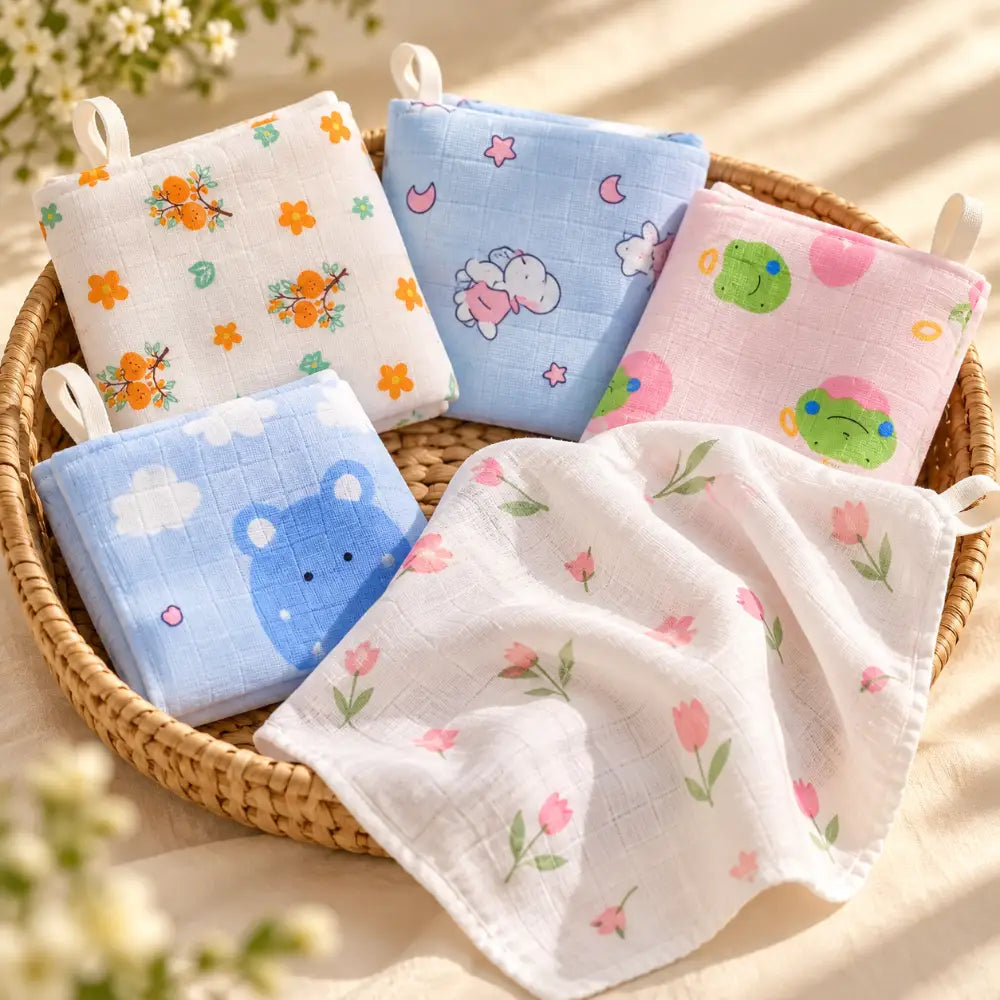 Muslin Cotton Baby Wipe Wash Burp Cloth