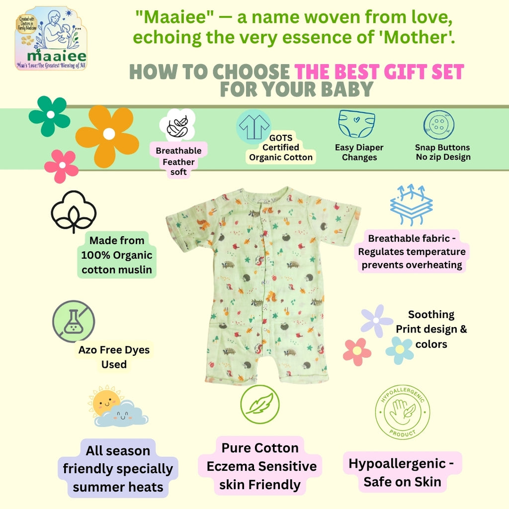Maaiee Baby Organic Cotton Romper