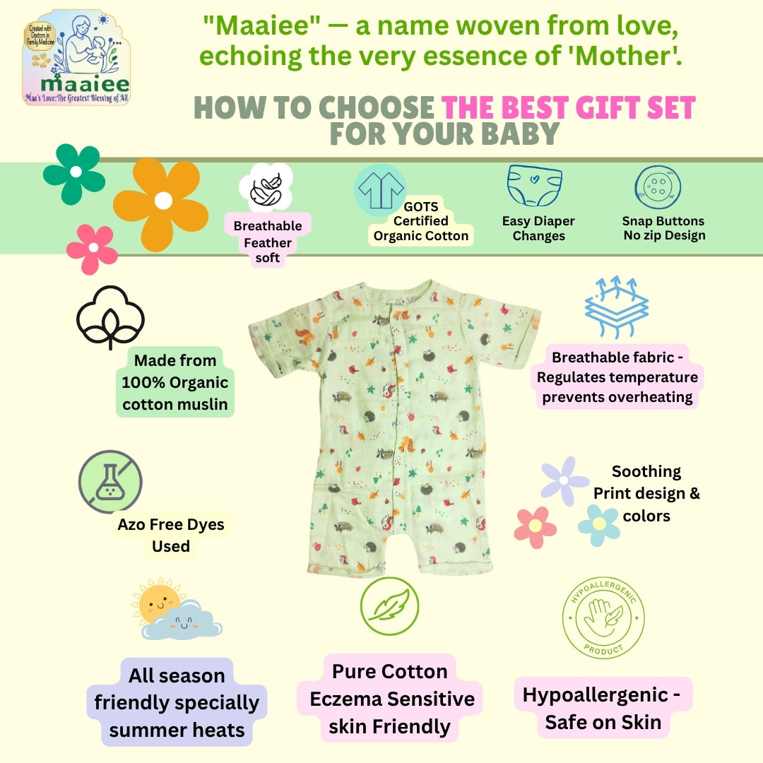 Maaiee Baby Organic Cotton Romper