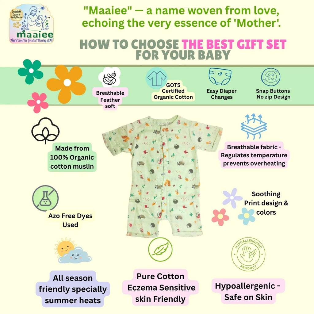 Maaiee Baby Organic Cotton Romper