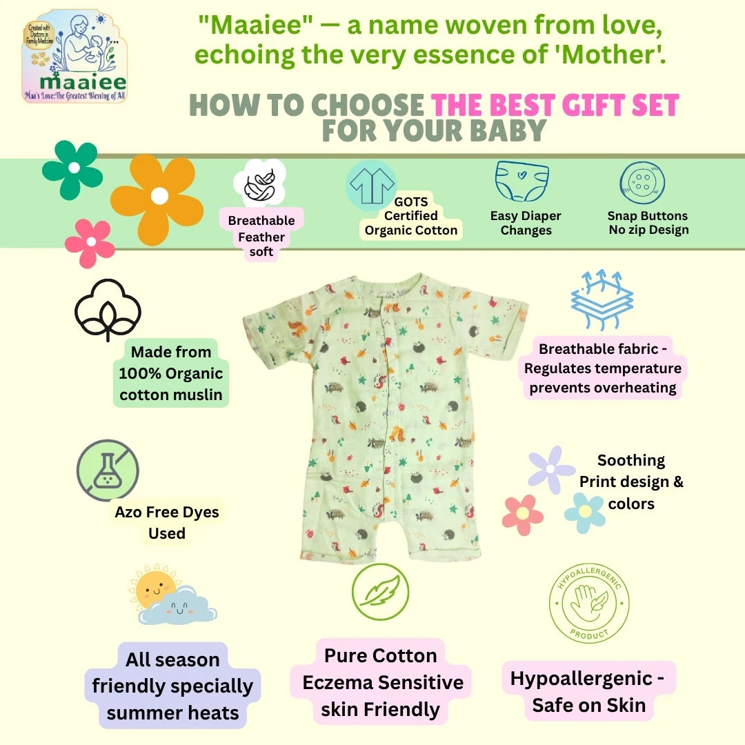 Maaiee Baby Organic Cotton Romper