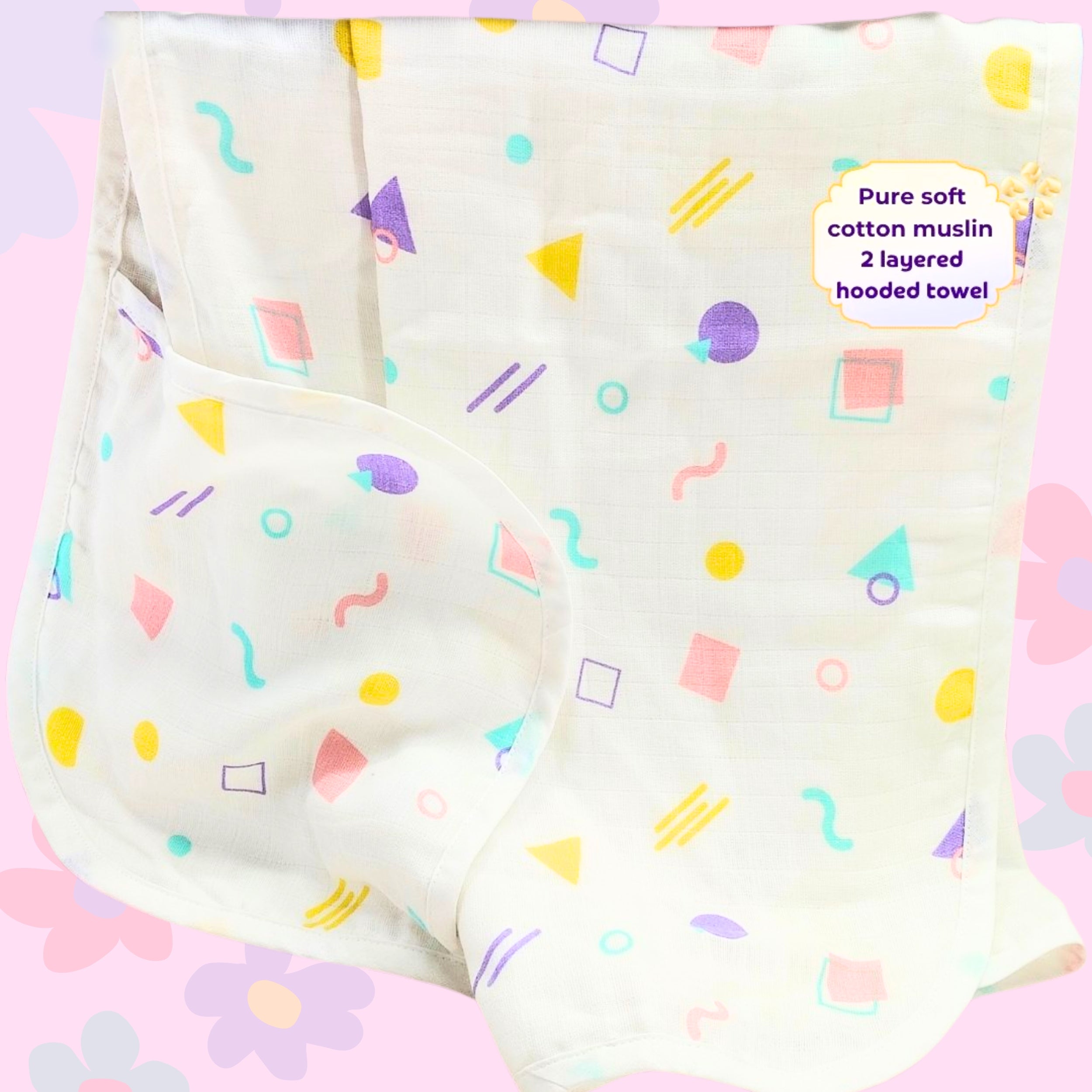 Muslin Cotton Baby Hooded Towel