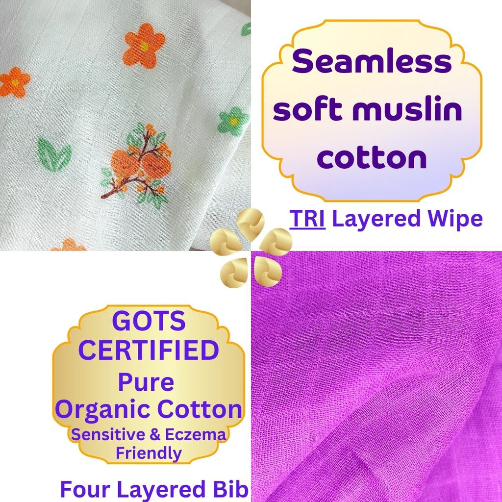 Organic Sprout Cereals [Saver Pack Of 3] – [Oats], [Ragi, Moong Dal & Beetroot], [Sathu Maavu]+ 2 Muslin Wipe + 2 Organic Bib