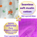 Organic Sprout Cereals [Saver Pack Of 3] – [Oats], [Ragi, Moong Dal & Beetroot], [Sathu Maavu]+ 2 Muslin Wipe + 2 Organic Bib