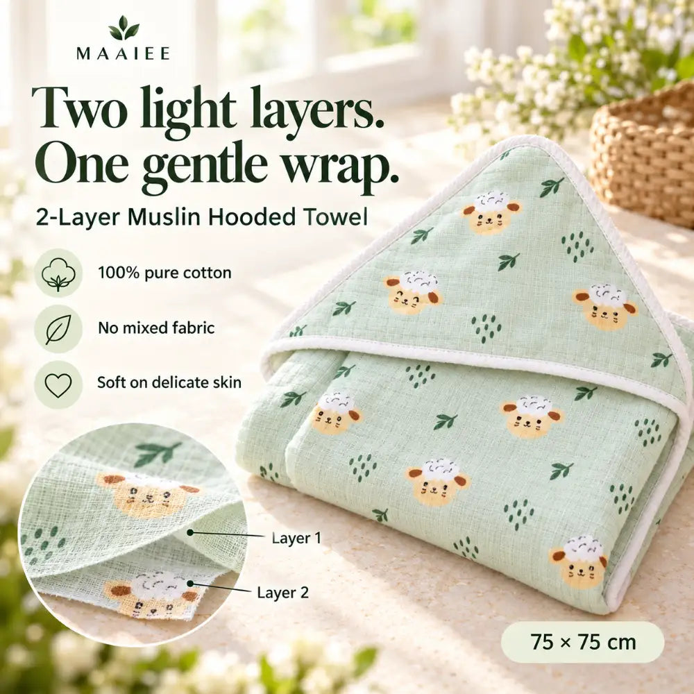 Swaagat Baby Hamper – Cow Ghee Massage Oil, Rash Cream, Hooded Towel & Nappy