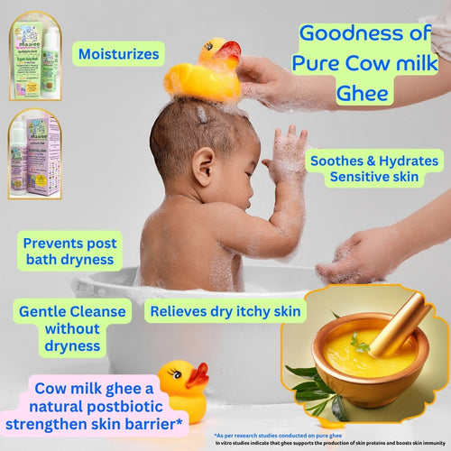 Ayur-Ghrita Organic Baby Wash & lotion set
