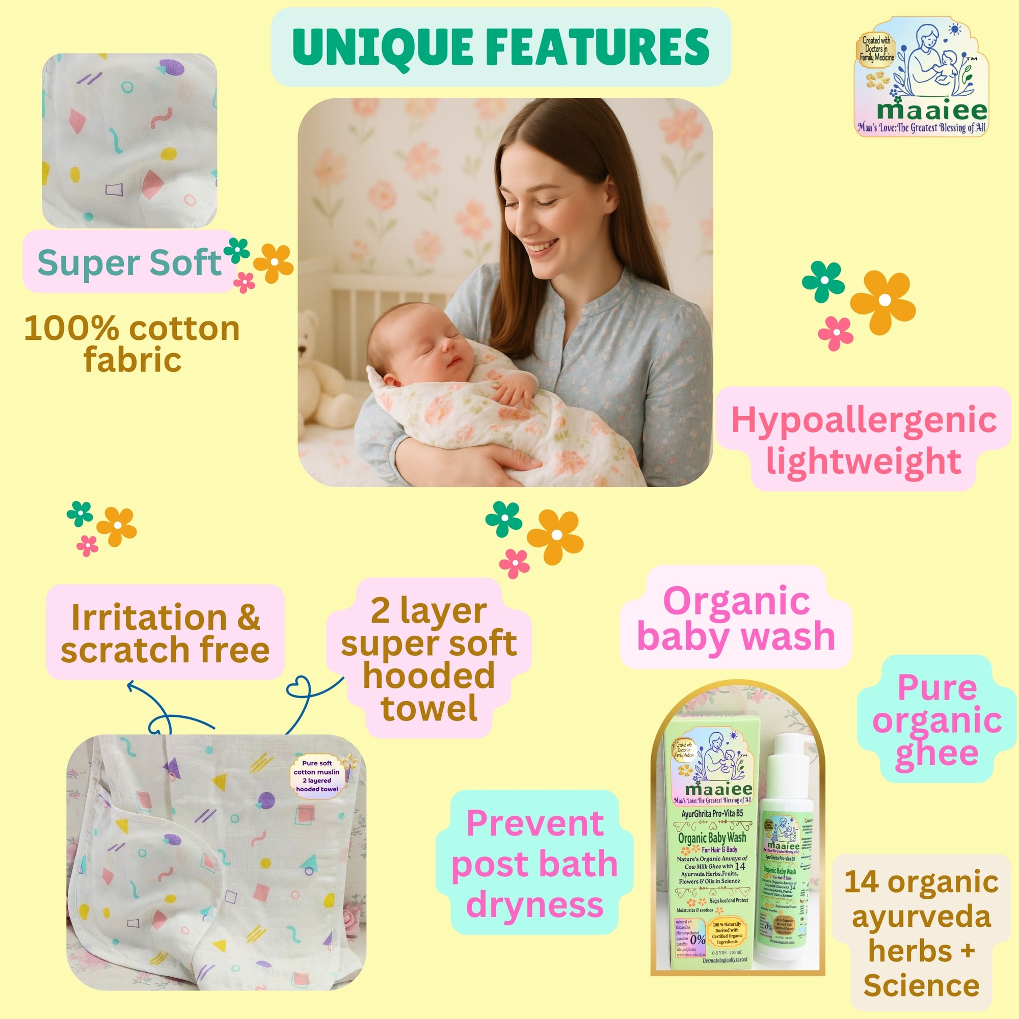 Cozy Baby Bath & Care Set