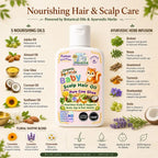 Maaiee baby hair oil with almond oil, Anantmool, cow ghee and gentle scalp nourishment for babies