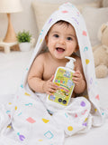 Maaiee Anmira Anaya baby wash and towel set with almond baby wash, soft hooded towel and gentle newborn cleansing care