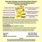 Maaiee baby massage oil with cow ghee, Dasapushpadi, Ashwagandha, Tulsi and sesame oil for newborn massage care