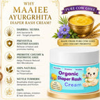 Maaiee Ayura Ghrita diaper cream with cow ghee, prebiotic care and comforting baby skin barrier support
