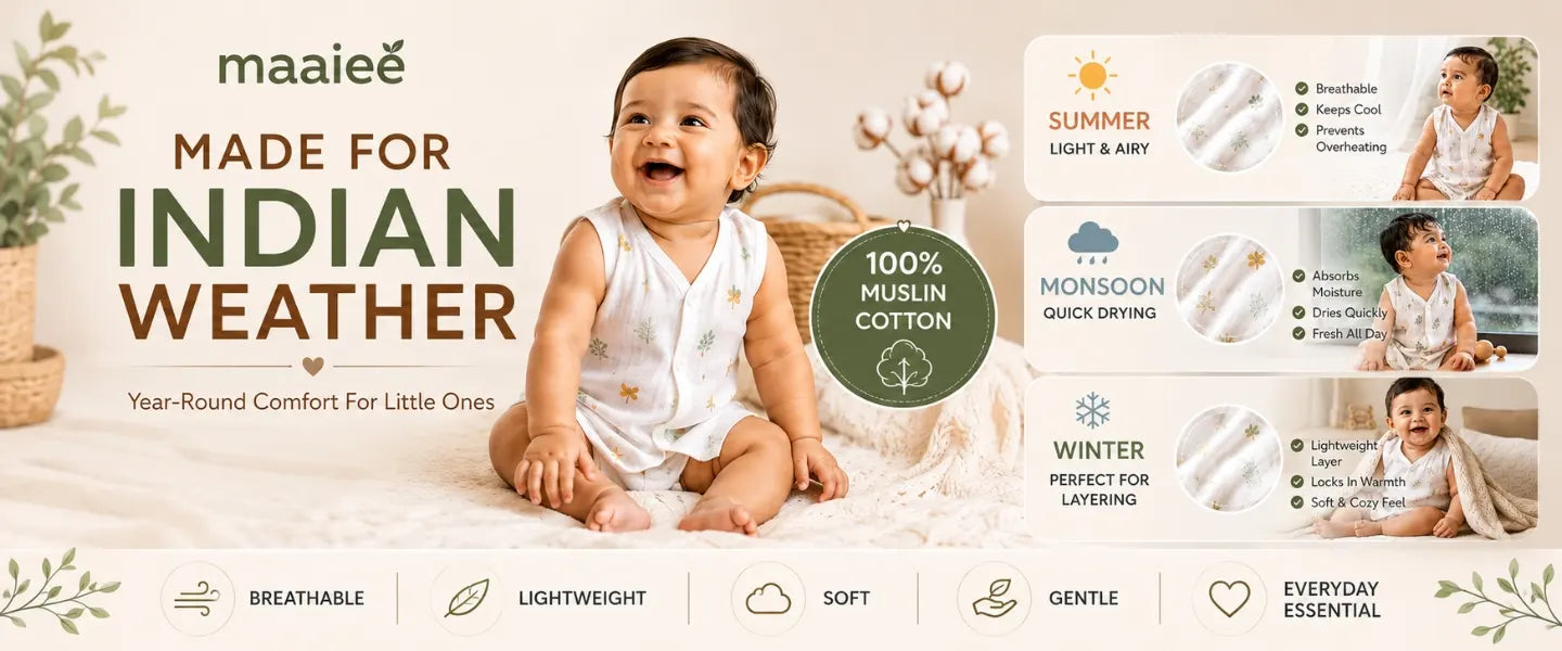 Maaiee muslin swaddle and bath care set