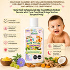 Maaiee baby hair oil for scalp nourishment, cradle cap comfort, softness and gentle head massage care
