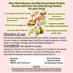 Maaiee baby scalp hair oil with Brahmi, Neem, Anantmool, Amla, cow ghee and gentle cradle cap care