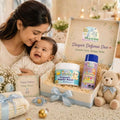 Maaiee Baby Diaper Defense Duo with cow ghee diaper rash cream, talc-free baby powder and daily barrier care