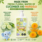 Maaiee baby head-to-toe wash with flower waters, gentle cleansing and soothing newborn skin care