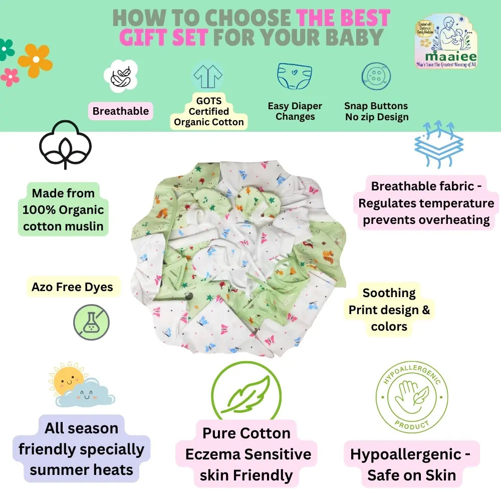 Maaiee guide for choosing soft newborn clothing essentials and gift sets