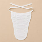 Back view of Maaiee soft muslin baby nappy