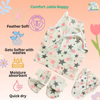 Pure organic cotton newborn jabla with a feather-soft, breathable design.