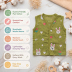 maaiee baby jabla features Eczema Friendly Pure Cotton Scratch-Free Breathable Muslin Weave Newborn Gentle Touch