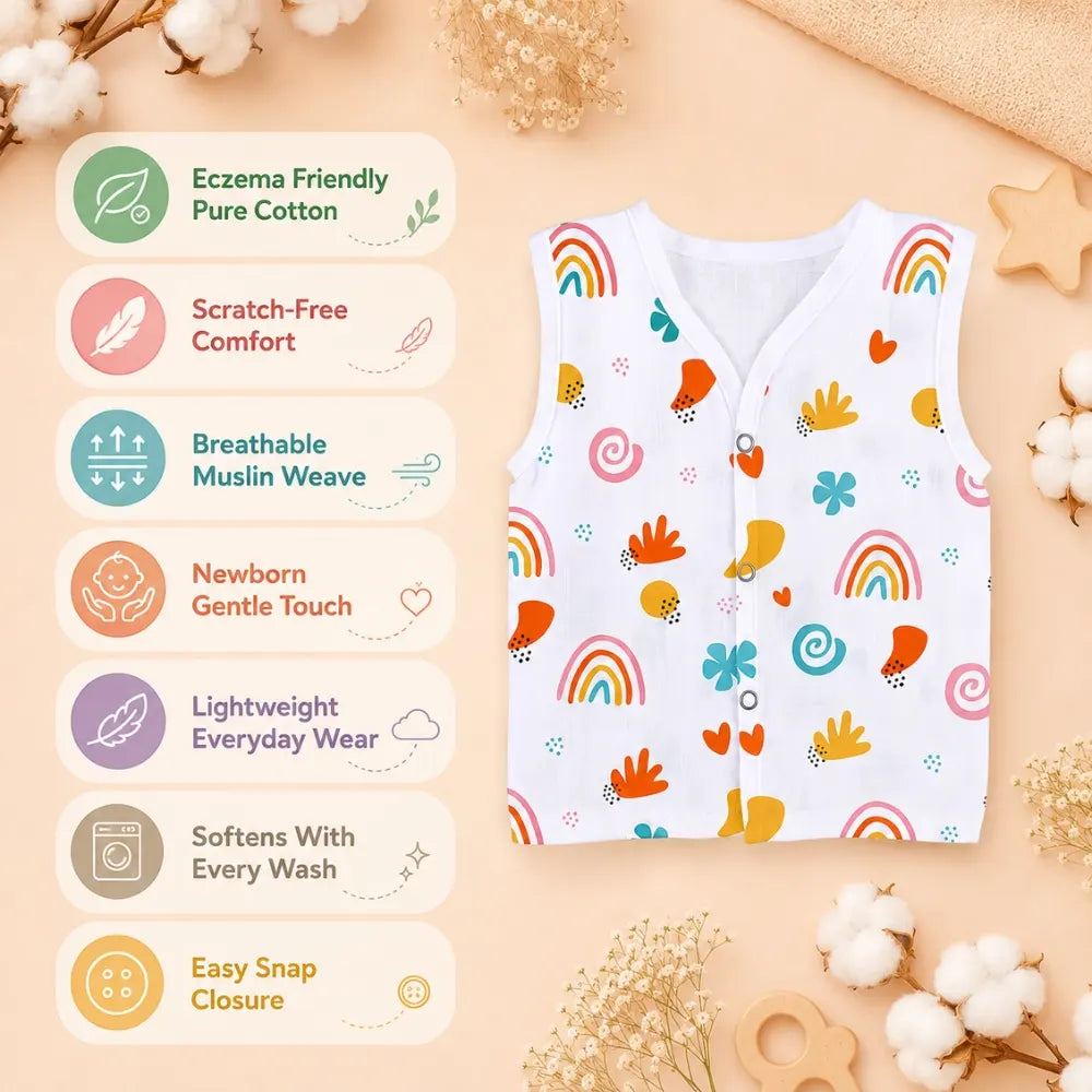 Soft and breathable muslin jabla made from purest cotton fabric