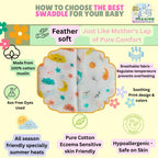 Guide on choosing a Maaiee organic muslin swaddle with soft breathable fabric qualities.