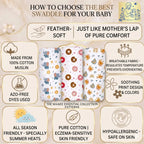Maaiee organic muslin swaddle set for newborn babies