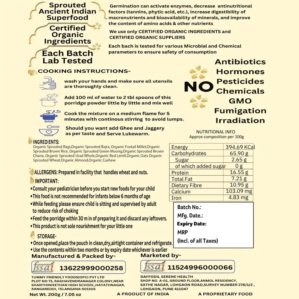 How to cook maaiee organic sprouted sathu maavu porridge